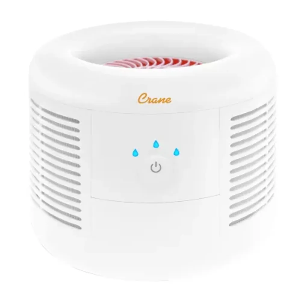 Crane HEPA Air Purifier , 300 Sq Ft. Coverage, Compact