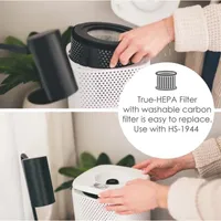 Crane True HEPA Air Purifier With Germicidal UV Light, Sq Ft. Coverage