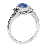 Le Vian Grand Sample Sale Ring featuring 3/4 cts. Cornflower Ceylon Sapphire™, 1/3 Chocolate Diamonds® , 1/5 Nude Diamonds™  set 14K Vanilla Gold®