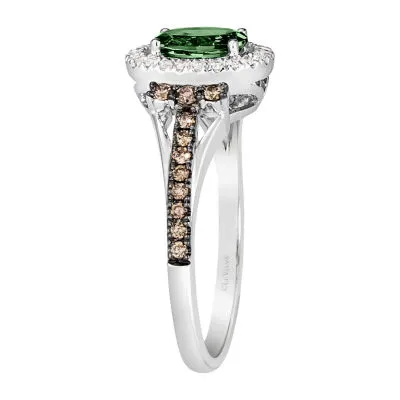 Le Vian Grand Sample Sale® Ring featuring 1/2 cts. New Emerald, 1/3 Chocolate Diamonds® , 1/5 Nude Diamonds™  set 14K Vanilla Gold®