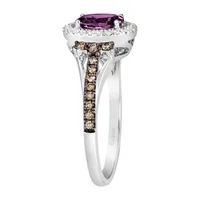 Le Vian Grand Sample Sale® Ring featuring 3/4 cts. Passion Ruby™, 1/3 Chocolate Diamonds® , 1/5 Nude Diamonds™  set 14K Vanilla Gold®