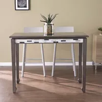 Gaibra Collection Rectangular Wood-Top Dining Table