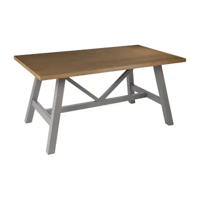 Tadsal Collection Rectangular Wood-Top Dining Table