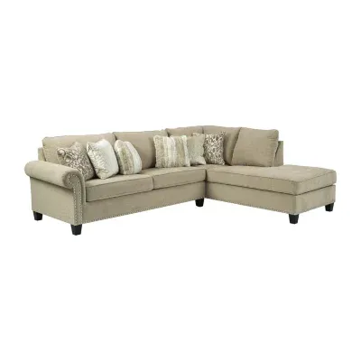 Signature Design by Ashley® Dovemont 2-Pc Sectional with Right Arm Facing Chaise