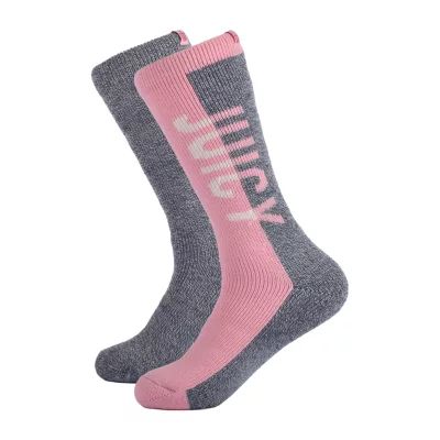 Juicy By Couture 2 Pair Boot Socks Womens