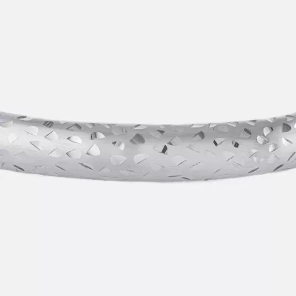 Diamond Cut Sterling Silver Bangle Bracelet