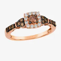 Le Vian® Ring featuring 3/8 CT. Chocolate Diamonds® 1/8 Nude Diamonds™ set 14K Strawberry Gold®