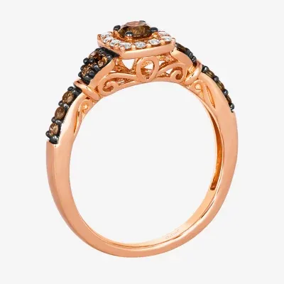 Le Vian® Ring featuring 3/8 cts. Chocolate Diamonds®  1/8 Nude Diamonds™ set 14K Strawberry Gold®