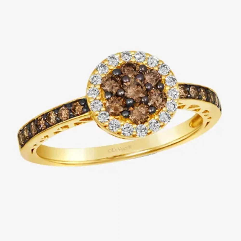 Le Vian® Ring featuring 1/ CT. Chocolate Diamonds® 1/ Nude Diamonds™ set 14K Honey Gold