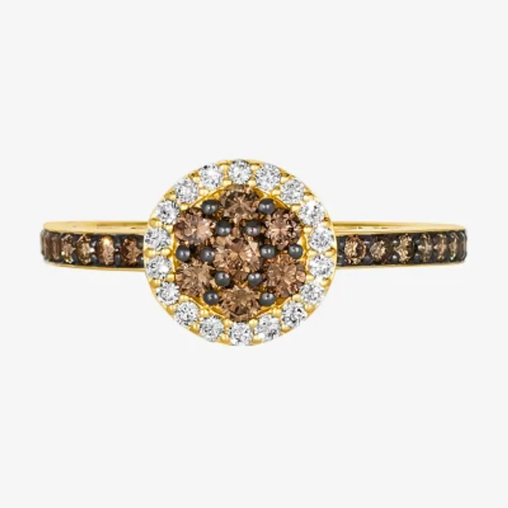 Le Vian® Ring featuring 1/2 CT. Chocolate Diamonds® 1/6 Nude Diamonds™ set 14K Honey Gold™