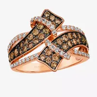 Le Vian® Ring featuring 7/8 CT. T.W. Chocolate Diamonds® 1/3 Nude Diamonds™ set 14K Honey or Strawberry Gold™