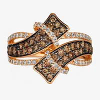 Le Vian® Ring featuring 7/8 CT. T.W. Chocolate Diamonds® 1/3 Nude Diamonds™ set 14K Honey or Strawberry Gold™