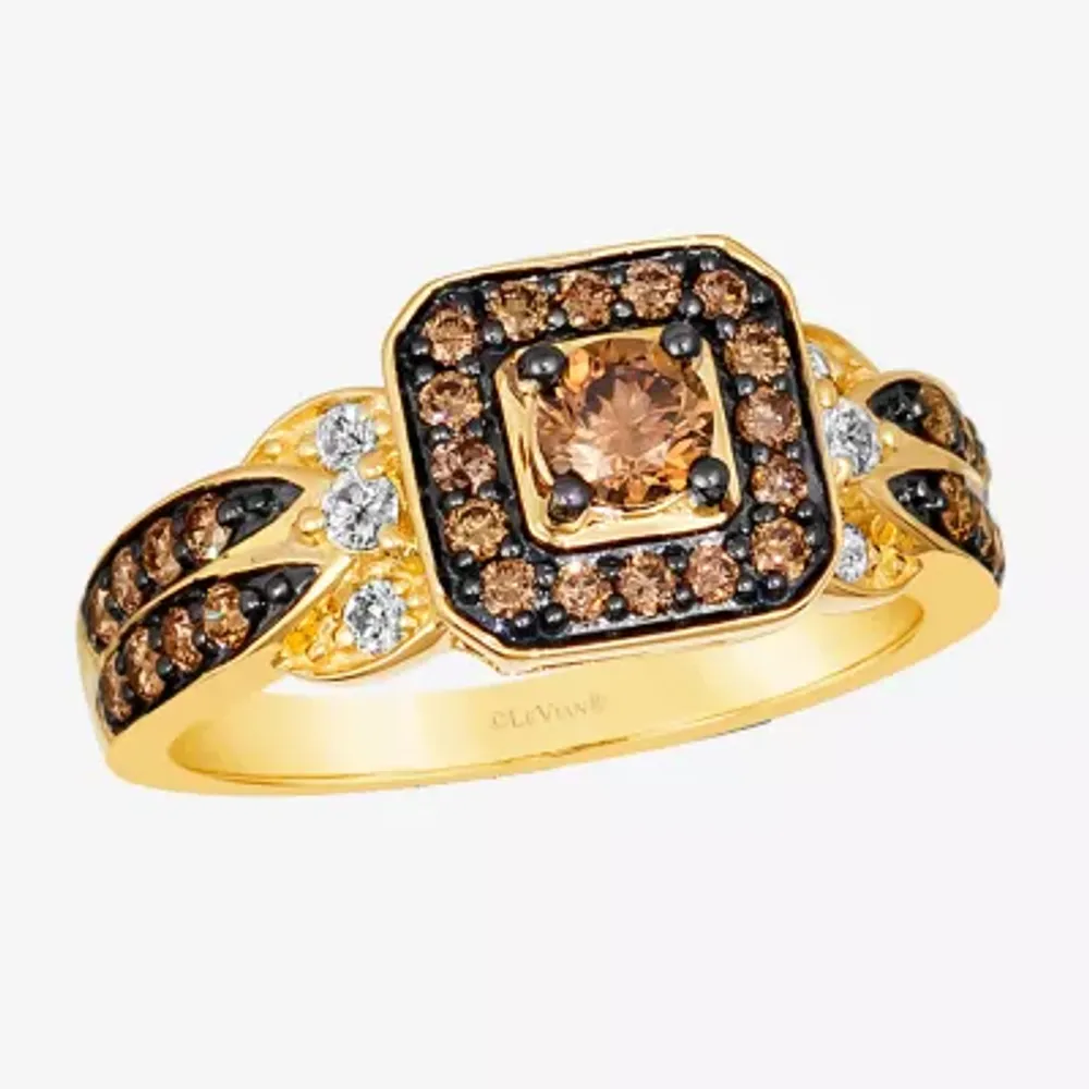 Le Vian® Ring featuring 5/8 CT. Chocolate Diamonds® 1/8 Nude Diamonds™ set 14K Vanilla Honey or Strawberry Gold™