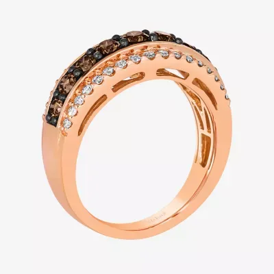 Le Vian® Ring featuring 7/8 cts. Chocolate Diamonds®  1/3 Nude Diamonds™ set 14K Strawberry Gold®
