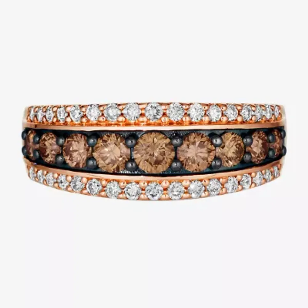 Le Vian® Ring featuring 7/8 cts. Chocolate Diamonds®  1/3 Nude Diamonds™ set 14K Strawberry Gold®