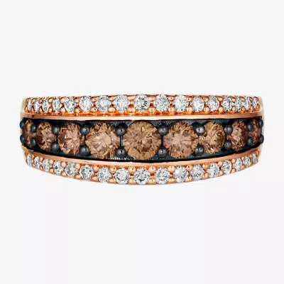 Le Vian® Ring featuring 7/8 cts. Chocolate Diamonds®  1/3 Nude Diamonds™ set 14K Strawberry Gold®