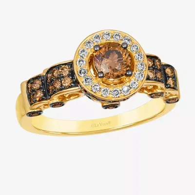 Le Vian® Ring featuring 1 1/10 cts. Chocolate Diamonds® 1/8 Nude Diamonds™ set 14K Vanilla, Honey or Strawberry Gold®