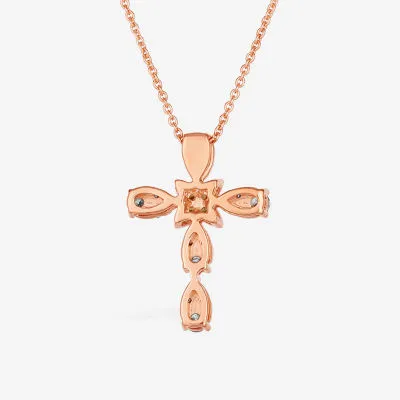 Le Vian® Pendant featuring 1/3 cts. Nude Diamonds™  1/20 cts. Chocolate Diamonds®  set in 14K Strawberry Gold®
