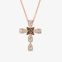 Le Vian® Pendant featuring 1/3 cts. Nude Diamonds™  1/20 cts. Chocolate Diamonds®  set in 14K Strawberry Gold®