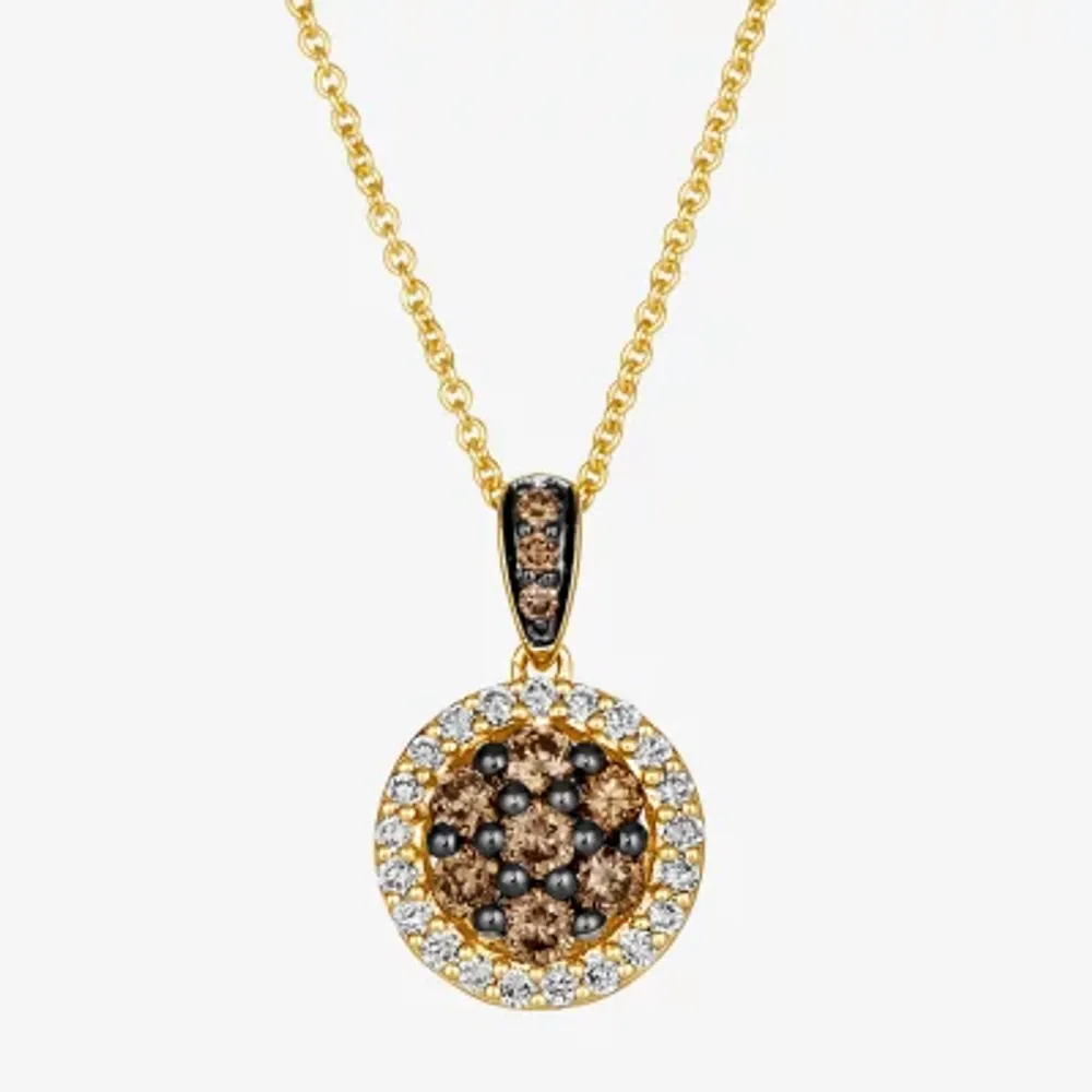 Le Vian® Pendant featuring 1/3 CT. Chocolate Diamonds® 1/6 CT. Nude Diamonds™ set in 14K Honey Gold™