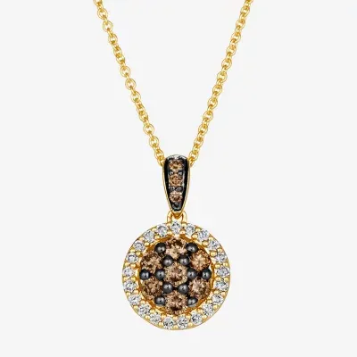 Le Vian® Pendant featuring 1/3 CT. Chocolate Diamonds® 1/6 CT. Nude Diamonds™ set in 14K Honey Gold™