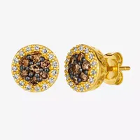 Le Vian® Earrings featuring 1/2 cts. Chocolate Diamonds®  1/5 cts. Nude Diamonds™  set in 14K Honey Gold™