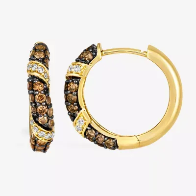 Le Vian® Earrings featuring 7/8 cts. Chocolate Diamonds®  1/6 cts. Nude Diamonds™  set in 14K Honey Gold™