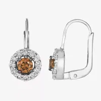 Le Vian® Earrings featuring 3/8 CT. T.W. Chocolate Diamonds®  3/8 CT. T.W. Nude Diamonds™  set in 14K Vanilla Gold®