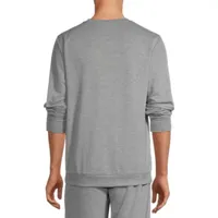 Mens Round Neck Long Sleeve 2-pc. Pant Pajama Set