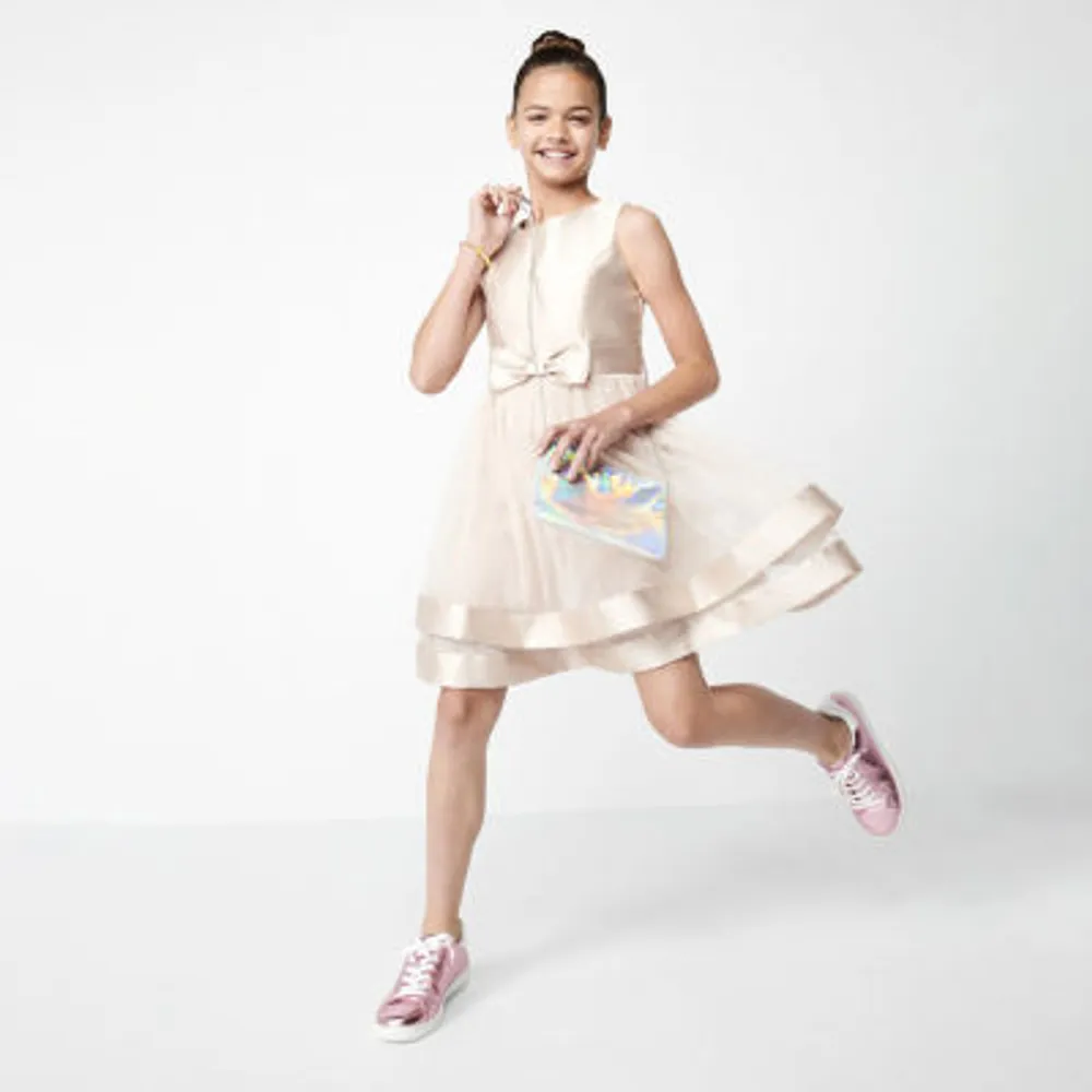 Speechless Little & Big Girls Sleeveless Fit + Flare Dress