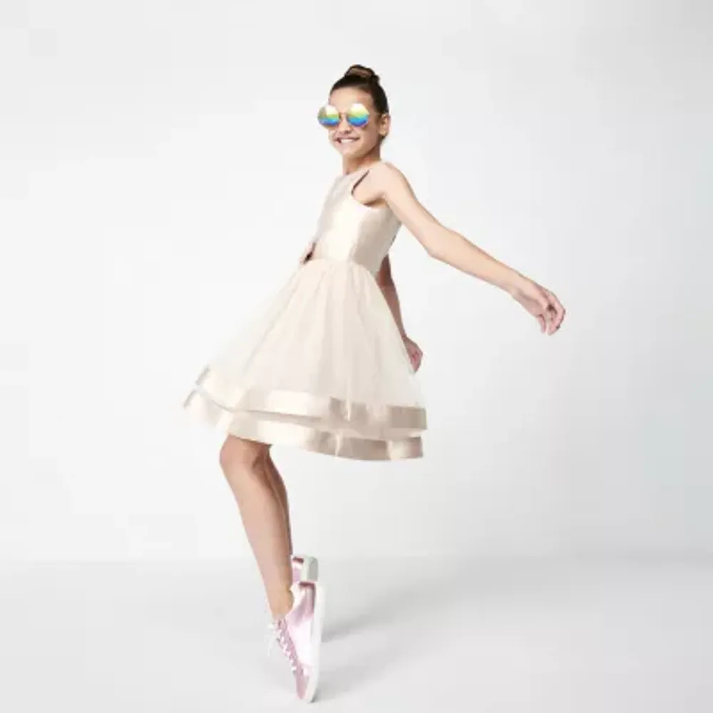 Speechless Little & Big Girls Sleeveless Fit + Flare Dress