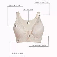 Leading Lady® The Lora - Back Smoothing Lace Front-Closure Bra- 5531