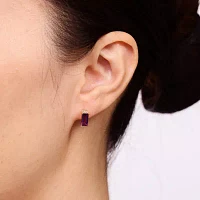 Genuine Semi Precious Stone Gold Over Silver 10mm Stud Earrings