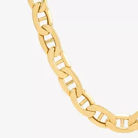 Made in Italy 10K Gold 22 Inch Semisolid Mariner Chain Necklace