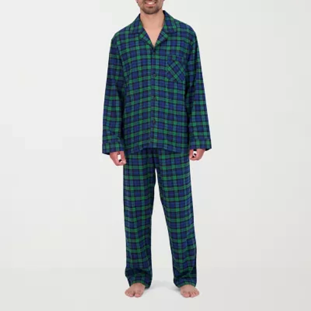 Hanes Big and Tall Mans Mens Flannel Pajama Set