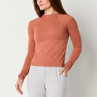 Xersion EverRestore Womens Long Sleeve Mock Neck Top