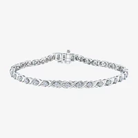 (H / I1) 2 CT. T.W. Lab Grown White Diamond Sterling Silver 7.25 Inch Tennis Bracelet