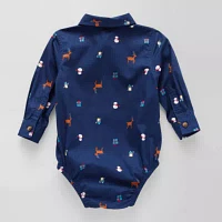 Okie Dokie Baby Boys Long Sleeve Bodysuit