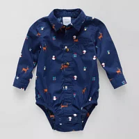 Okie Dokie Baby Boys Long Sleeve Bodysuit