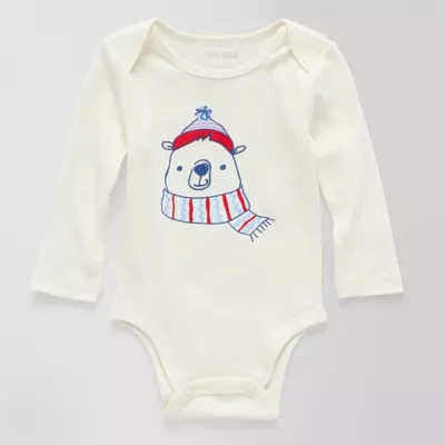 Okie Dokie Baby Boys Long Sleeve Bodysuit