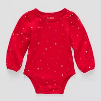 Okie Dokie Baby Girls Long Sleeve Bodysuit