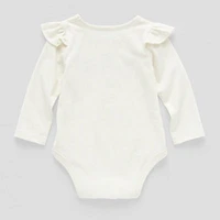 Okie Dokie Baby Girls Round Neck Long Sleeve Bodysuit