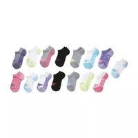 Hanes Big Girls 15 Pair Multi-Pack No Show Socks