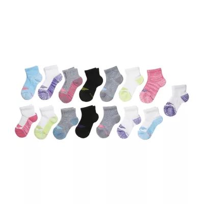 Hanes Big Girls 15 Pair Quarter Socks