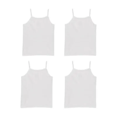 Hanes Ultimate EcoSmart Little & Big Girls 4 Pack Square Neck Camisole