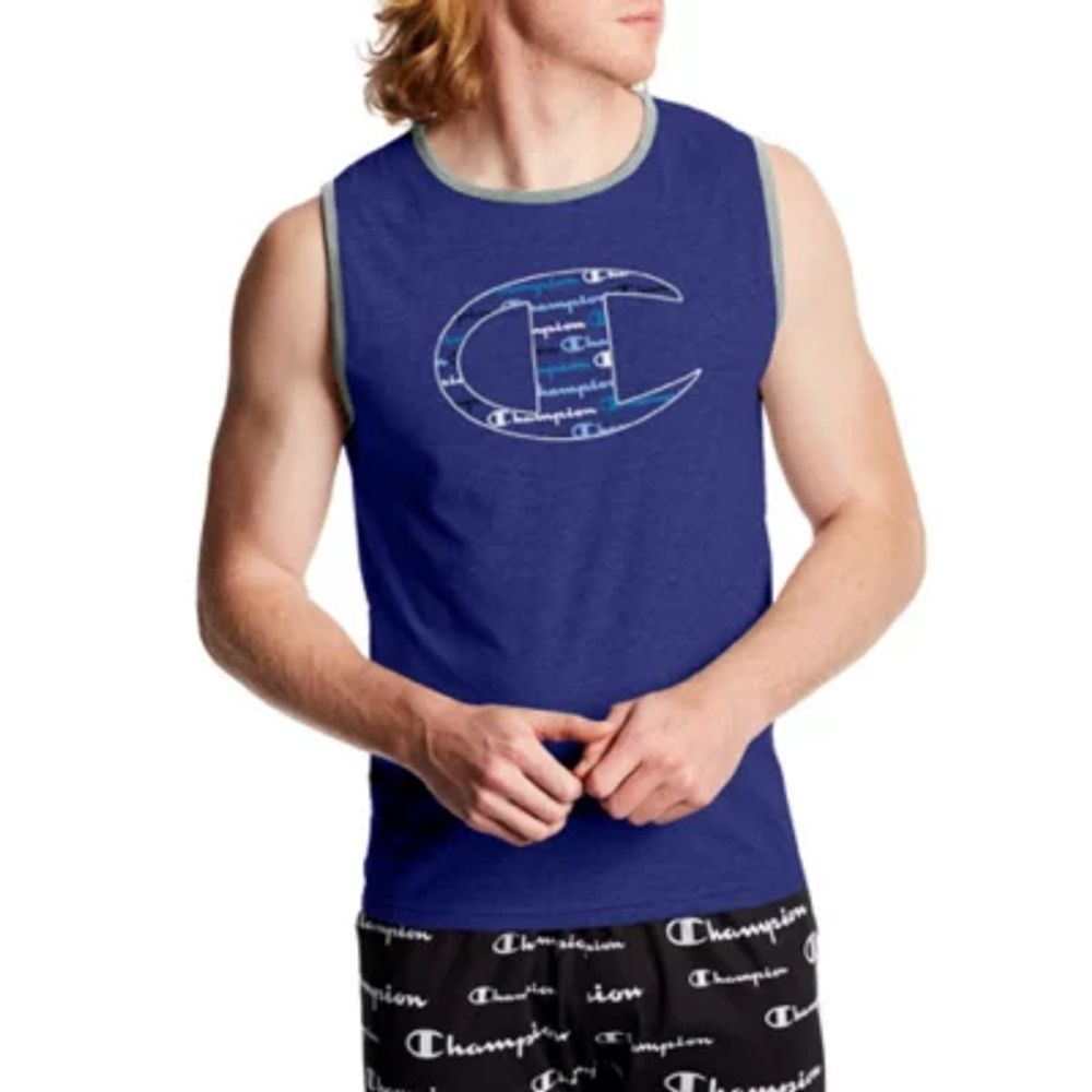 Champion Mens Sleeveless Crew Neck Pajama Top