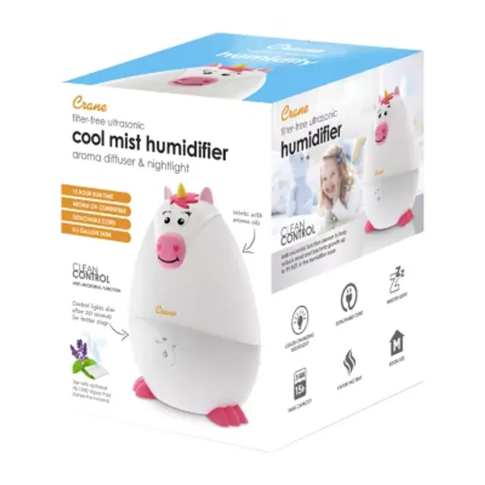 Crane Mini 0.5 Gallon Ultrasonic Cool Mist Humidifier - Unicorn