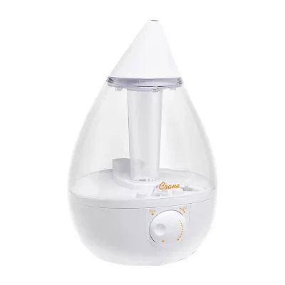 Crane Drop 1 Gallon Ultrasonic Cool Mist Humidifier - Clear/White