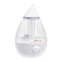 Crane Drop 1 Gallon Ultrasonic Cool Mist Humidifier - Clear/White