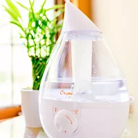 Crane Drop 1 Gallon Ultrasonic Cool Mist Humidifier - Clear/White